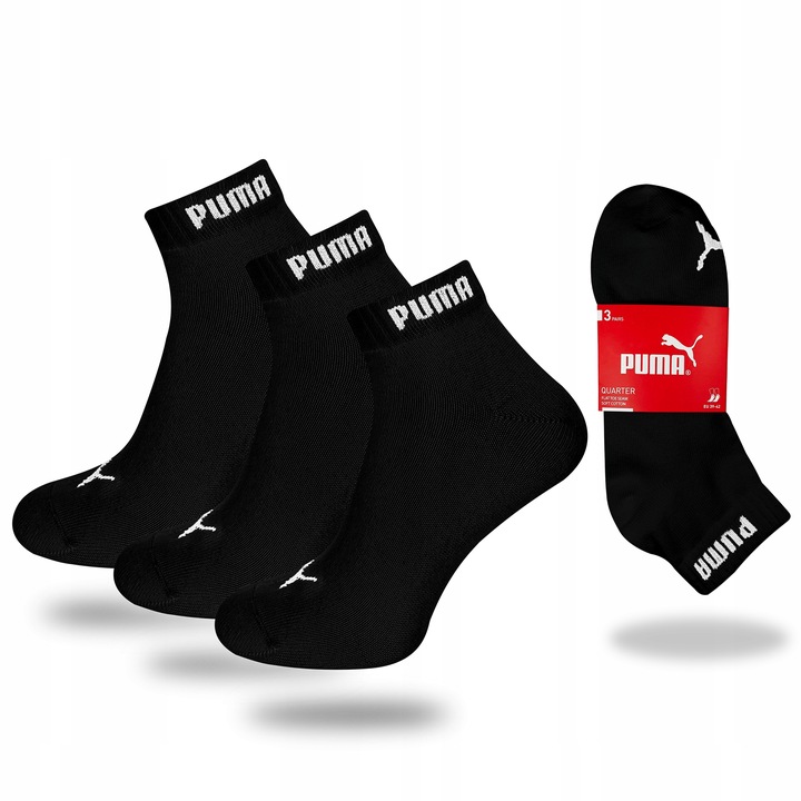 SKARPETY PUMA BASIC QUARTER BAWEŁNIANE 3 PARY r. 39-42