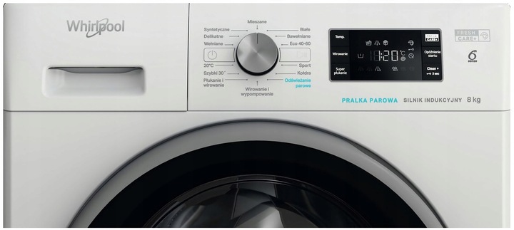 Pralka WHIRLPOOL FFB 8258 BSV PL 8kg 1200 obr