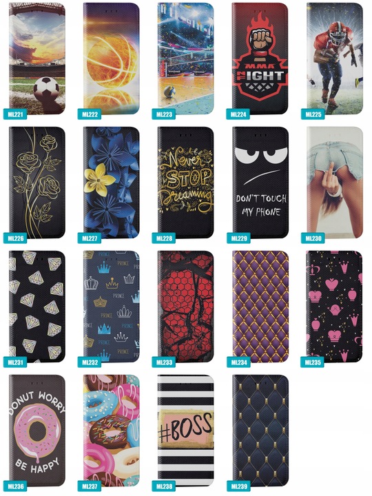 ETUI CASE MAGNET DO SAMSUNG GALAXY A16 4G A16 5G + SZKŁO WZORY