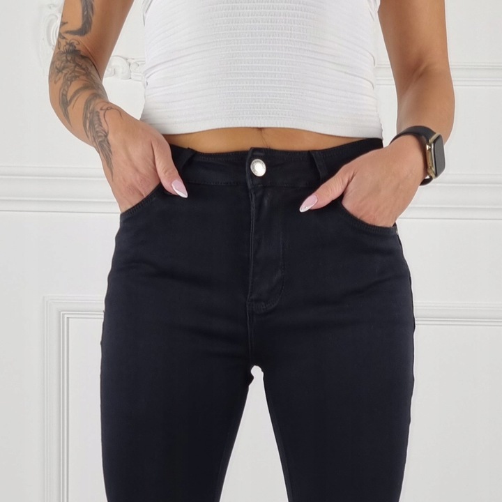 M.SARA WYSZCZUPLAJĄCE SPODNIE DAMSKIE JEANSY PUSH UP WYSOKI STAN ELASTYCZNE