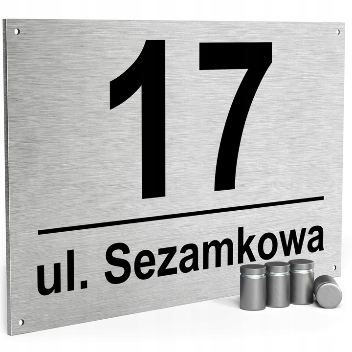 NUMER DOMU 32x21cm TABLICZKA ADRESOWA Z NUMEREM DOMU NUMER NA DOM