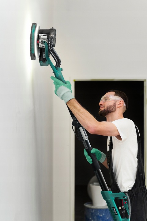 SZLIFIERKA ŻYRAFA DO GIPSU GŁADZI TYNKU ŚCIAN TYNKÓW 220cm LED +