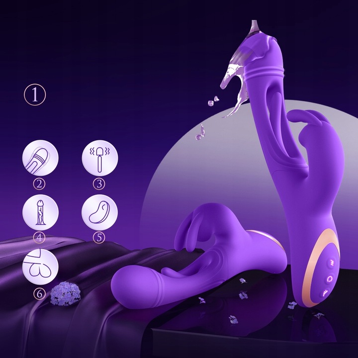 Trzepoczący wibrator Dildo dla kobiet 12 wibracji