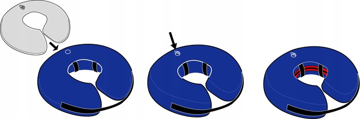 Kołnierz pooperacyjny ochronny dla psa DMUCHANY S