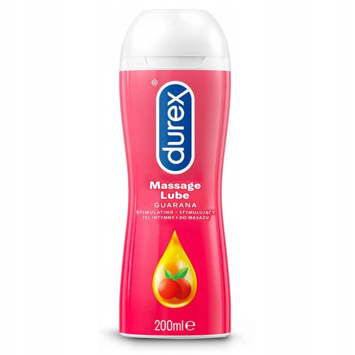 Żel Intymny DUREX PLAY GUARANA 2w1 200ml Duży Lubrykant Wodny Sex Masaż
