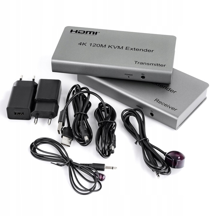 Konwerter HDMI na LAN RJ45 4K UHD Spacetronik SPH-HLC12T KVM