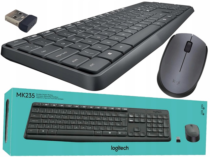 Zestaw LOGITECH MK235 Wireless Desktop 920-007931