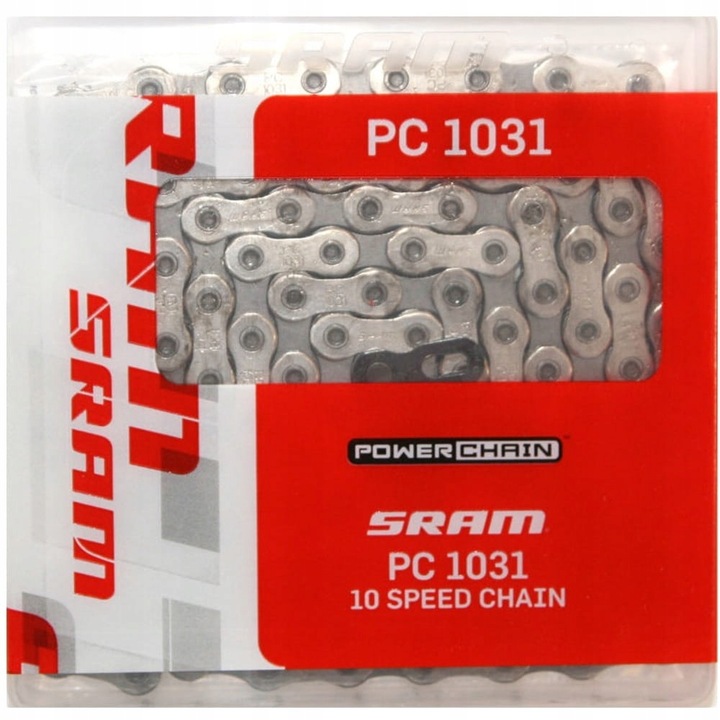 Łańcuch rowerowy Sram PC-1031 PowerChain 10 rzędów + spinka, 114 ogniw