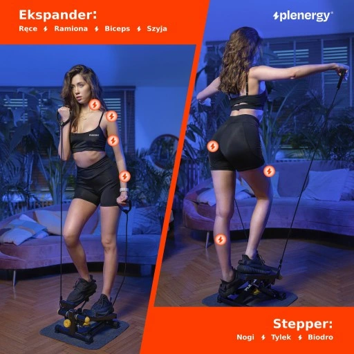 Stepper Plenergy X1 z linami zasilania