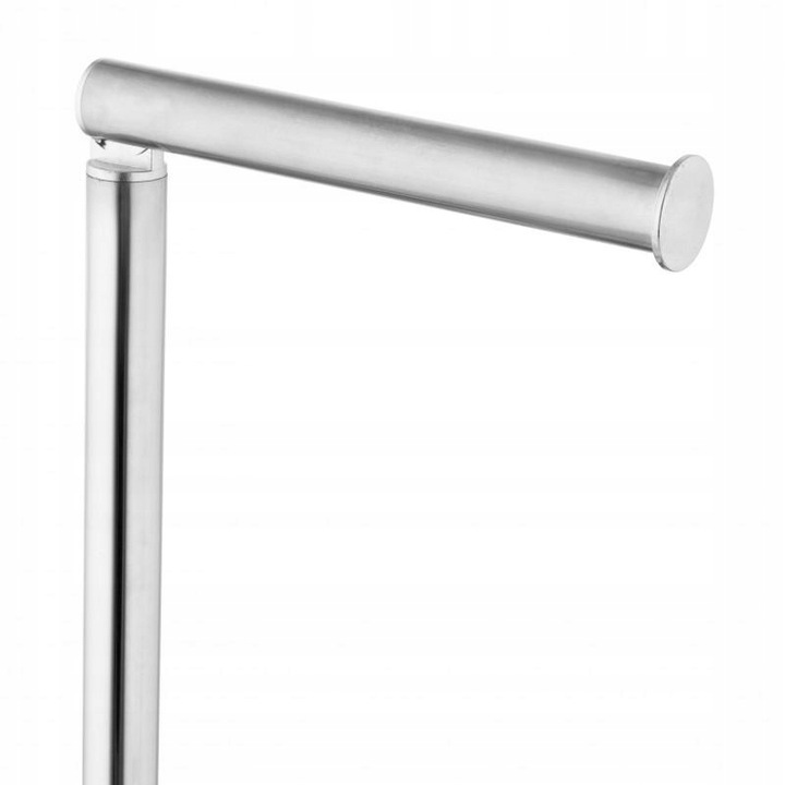 Stojak z uchwytem na papier toaletowy na 4 rolki do WC chrom srebrny