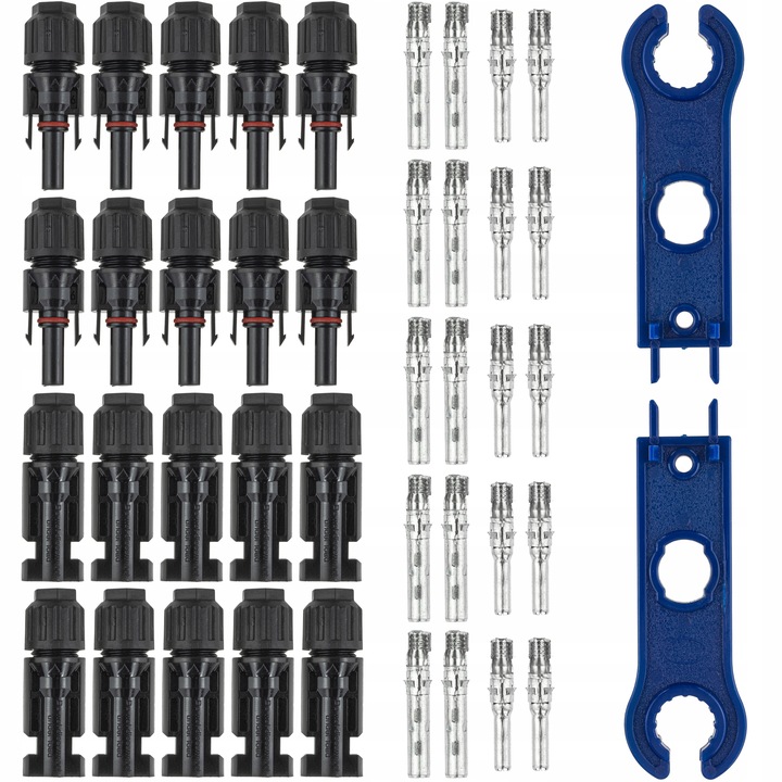 10 X MC4 KONEKTOR ZŁĄCZE SOLARNE WTYCZKA WTYK MC4 PV -+ PANEL SOLARNY IP67