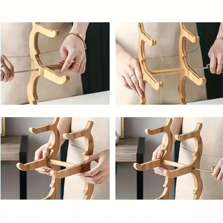 PATERA 3 PIĘTROWA KOSZ NA OWOCE WARZYWA STOJAK BAMBUSOWY TACA DUŻA