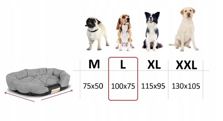 Legowisko dla Psa Posłanie Koszyk Wodoodporne + Imię 100x75cm Różne