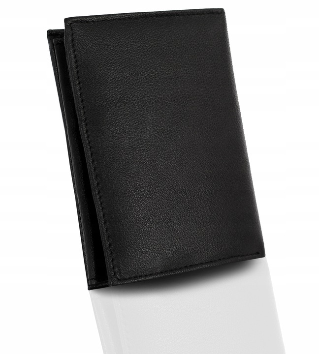 REVERSE Skórzany portfel męski skóra naturalna antykradzieżowy ochrona RFID