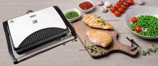 GRILL do kanapek MIĘSA RYBY PANINI OPIEKACZ 700W NON STICK KOMPAKTOWY MOCNY