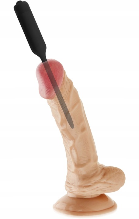 SILIKONOWY DILATOR Z WIBRACJAMI DO CEWKI MOCZOWEJ PROSTATY MASAŻER MĘSKI