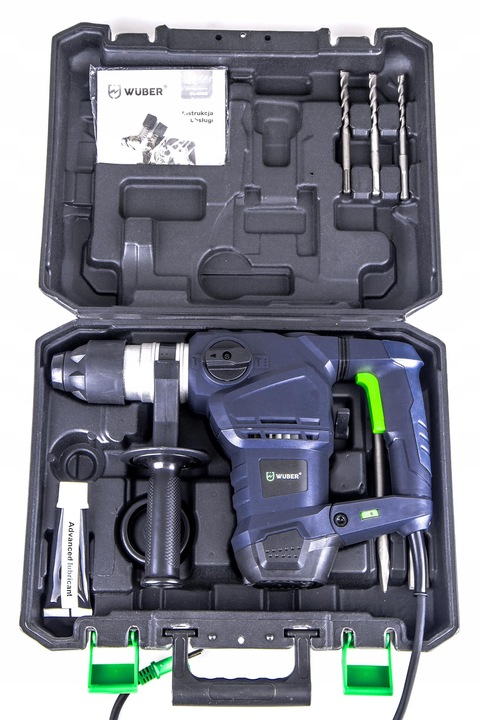 MŁOTOWIERTARKA UDAROWA SDS+ WIERTARKA MŁOT UDAROWY MOCNY 2600W ZESTAW