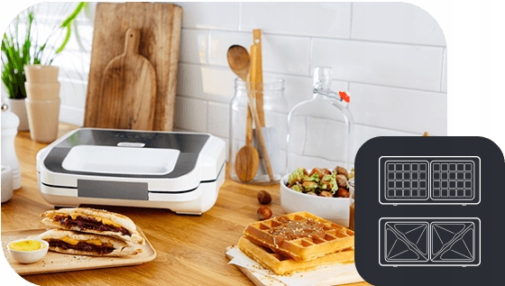 Opiekacz do kanapek tostów TEFAL Snack XL SW7011 Gofrownica Toster