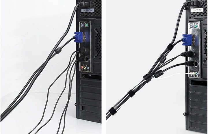 MOCNA RZEPOWA TAŚMA OBIE STRONY szer. 50 mm * 5 METRÓW CZARNY