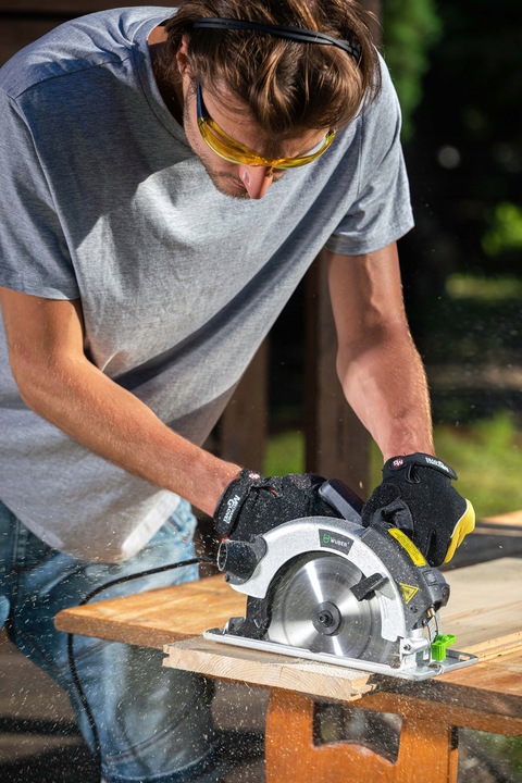 PIŁA TARCZOWA PRZECINARKA PILARKA RĘCZNA DO DREWNA Z LASEREM 2400 W