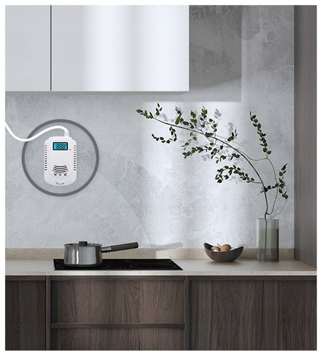 Czujnik Detektor Tlenku Węgla Czadu Gazu Alarm Certyfikowany czujka