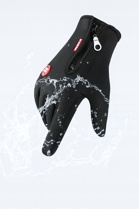 Rękawiczki termiczne ocieplane termoaktywne zimowe czarne damskie