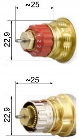 GŁOWICA TERMOSTATYCZNA Z CZUJNIKIEM CIECZOWYM COSMO V danfoss trinnity