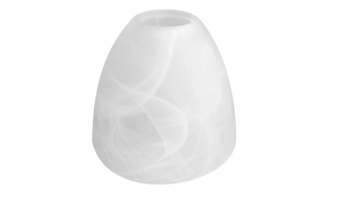 KLOSZ SZKLANY BIAŁY DO ŻYRANDOLI,LAMP KUBEK 1122/2