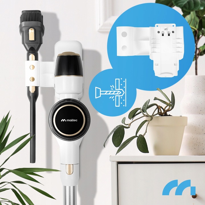 ODKURZACZ BEZPRZEWODOWY PIONOWY BEZWORKOWY ELEKTROSZCZOTKA LED 3W1