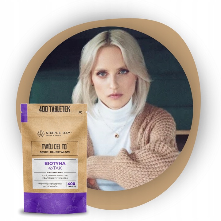 BIOTYNA 4 x TAK od Twój Cel To - 400szt. Najlepsza Na Włosy Skórę Paznokcie