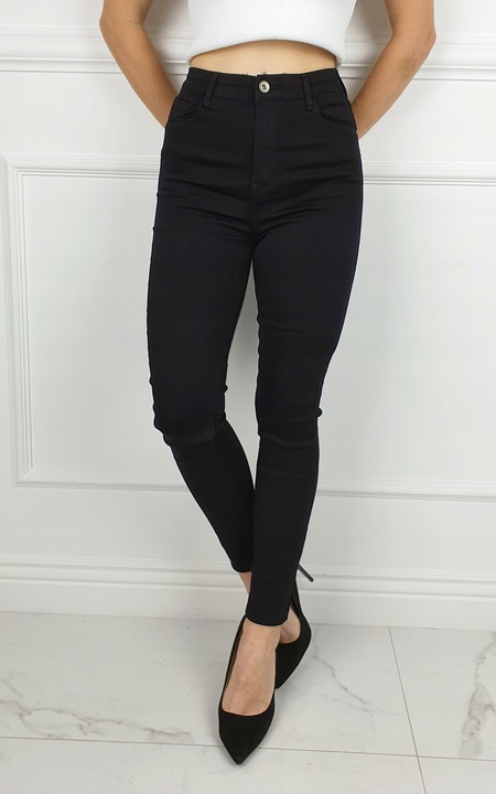 # DAMSKIE SPODNIE JEANSOWE WYSZCZUPLAJĄCE KOLORY #