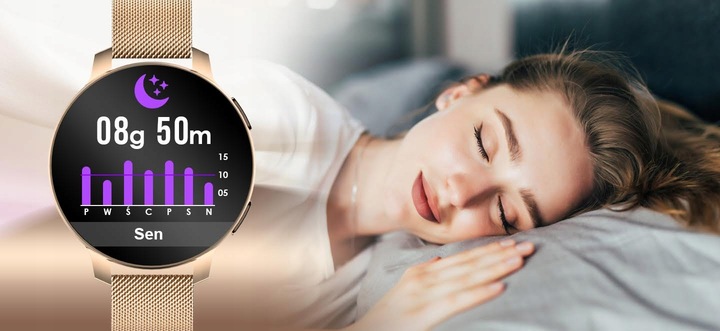 SMARTWATCH ZEGAREK DAMSKI WODOODPORNY PL MENU SPORT SMART WATCH