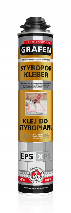 Klej do styropianu XPS EPS GRAFEN PROFESSIONAL PIANA PIANOKLEJ 750 ml