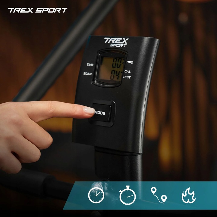 Rowerek treningowy stacjonarny domowy rower do ćwiczeń fitness Trex