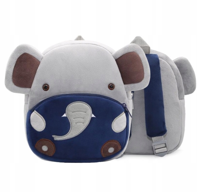 pluszowy plecak dla przedszkolaka słonik D005