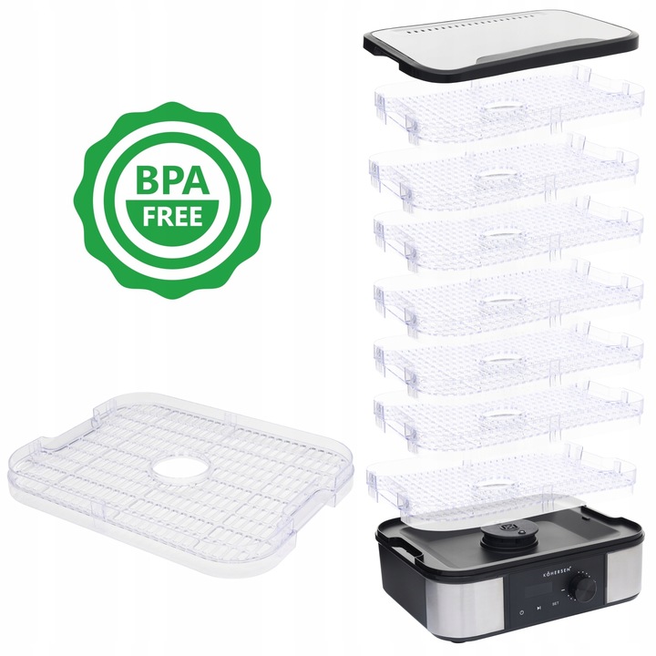 DUŻA Suszarka do grzybów 7 TACEK! warzyw owoców ziół Kohersen MAX