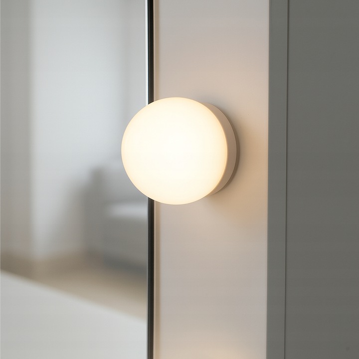 TOALETKA KOSMETYCZNA LED Z LUSTREM BIAŁA PODŚWIETLENIE SNOWY BIAŁA