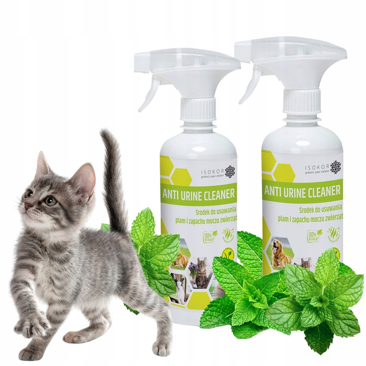 NEUTRALIZATOR ZAPACHU MOCZU KOTA ISOKOR 2 x 500ml ANTI URINE CLEANER