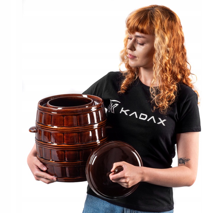 BECZKA KAMIONKA 12L GARNEK DO KISZENIA OGÓRKÓW KAPUSTY Z KOŁNIERZEM