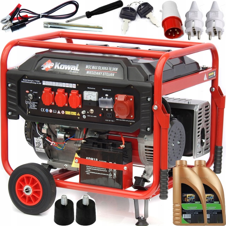 PROFESJONALNY AGREGAT PRĄDOTWÓRCZY 10,3kW EL-START AVR+ MIEDŹ STOJAN