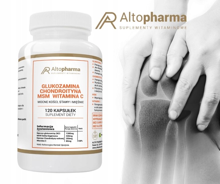 GLUKOZAMINA CHONDROITYNA MSM WITAMINA C STAWY 120k