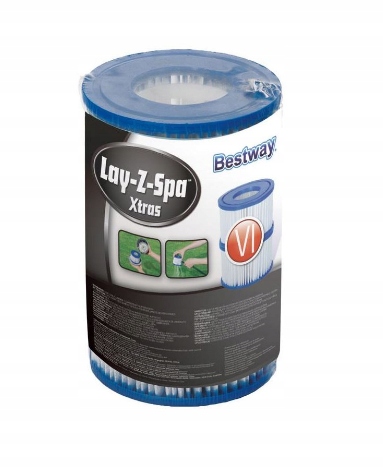 6 sztuk Filtr filtry wkłady do spa Bestway Lay-Z-Spa 60311