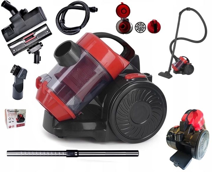 ODKURZACZ BEZWORKOWY CYKLONOWY 3200W MOCNY 2L FILTR HEPA