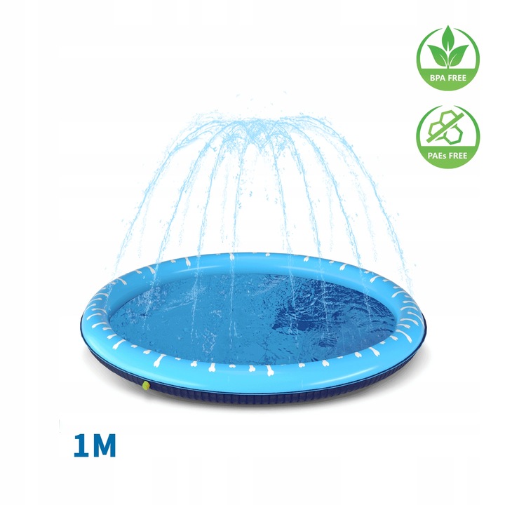 ZRASZACZ mata wodna dla małego średniego psa BASEN brodzik na lato upał 1m