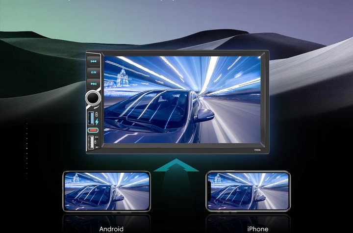 RADIO SAMOCHODOWE 2 DIN 4GB RAM ANDROID AUTO CARPLAY ANDROID 15 RDS