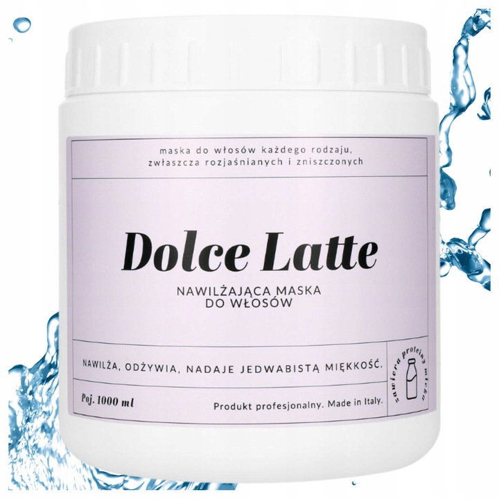 Maska do Włosów po Rozjaśnieniu Koloryzacji Proteinowa DOLCE LATTE 1000ML
