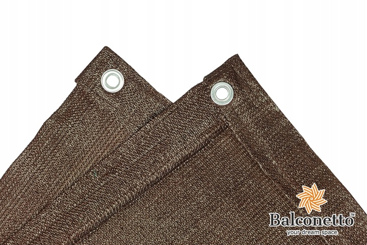 MATA OSŁONA balkonowa osłonowa brązowa 0,9x5m UV na BALKON brąz UV