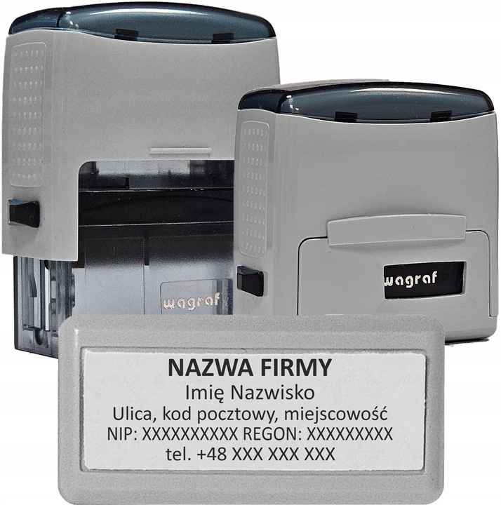 Wagraf B3s do 6 wersów PIECZĄTKA - FIRMOWA - 12 kolorów obudowy do wyboru