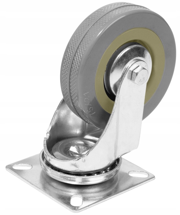 KÓŁKA MEBLOWE OBROTOWE GUMOWE CICHE KOŁA ŁOŻYSKOWANE ZESTAW 4 KÓŁEK