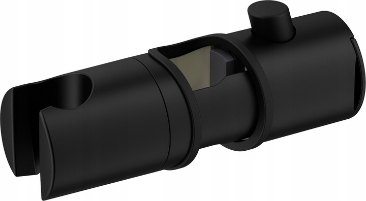 Uchwyt Czarny Mat na Słuchawkę Prysznicową UNI drążka FI 22,23,24,25